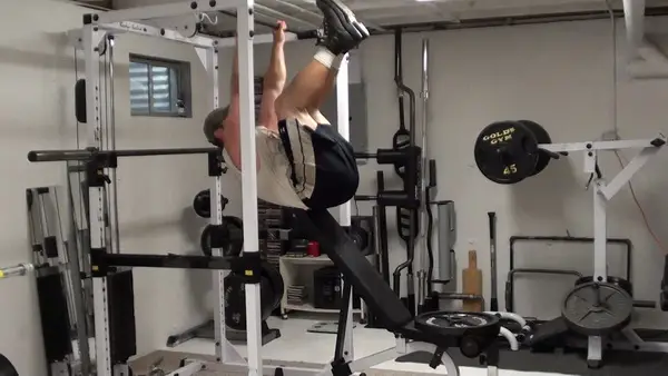 Incline Bench Hanging Leg Raises for the Lower Abs