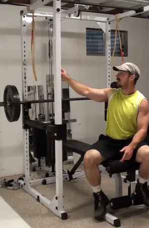 Setup - how to increase your bench press using bands