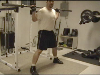 Barbell Side Lunges In Action