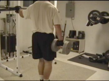 Side Dumbbell Abductions In Action