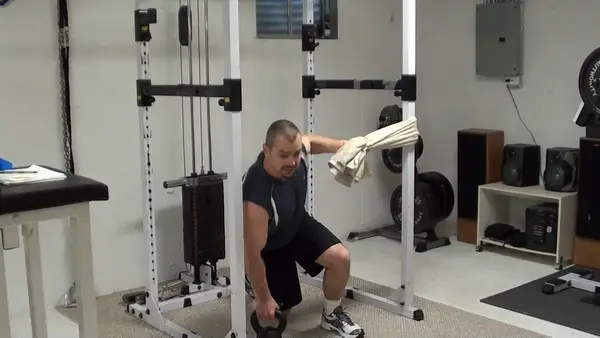 Towel Speedskater Squats  For Working the Adductors and Abductors