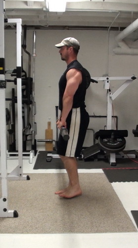 Bar-In-Front Pistol Squats