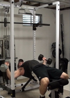 In-Set Superset of Dumbell Press and Flye