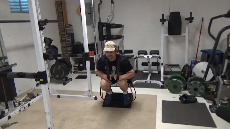 The Squat Harness Ramp Squats