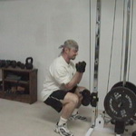 Cable Zercher Squats