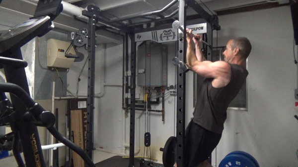 Nilsson Curl on Power Rack Safety Rails