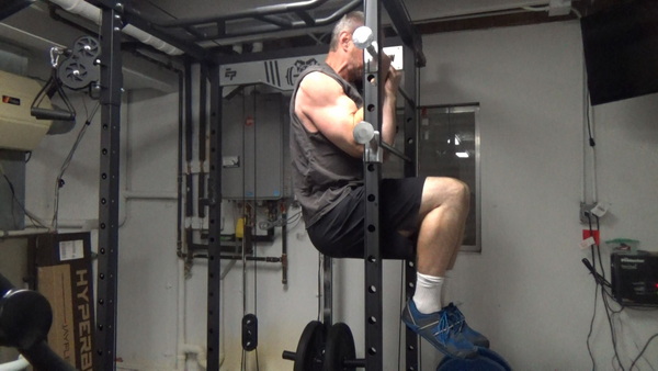 Nilsson Curl on Power Rack Safety Rails