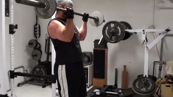 Top Position of the Standing Barbell Curl