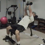 One Vertical Dumbbell Incline Bench Press