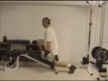 Incline Dumbell Lunges For Healthy Knees