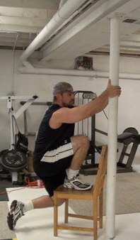 Bench Step One-Leg Squats for Glutes