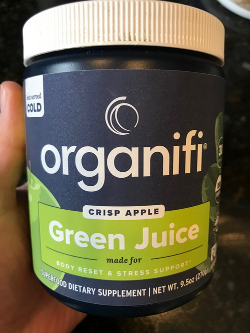 Organifi Green Juice Crisp Apple flavor — front view