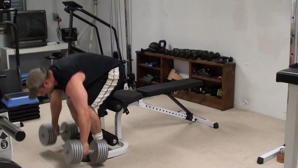 Flat Dumbell Bench Press...The BEST Way to Get the Dumbells Into and Out of Position For the Exercise Safely and Easily