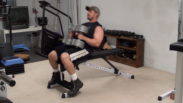 Flat Dumbell Bench Press...The BEST Way to Get the Dumbells Into and Out of Position For the Exercise Safely and Easily