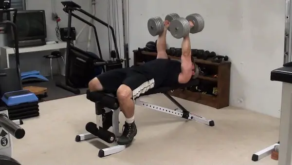 Flat Dumbell Bench Press...The BEST Way to Get the Dumbells Into and Out of Position For the Exercise Safely and Easily