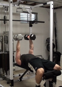 In-Set Superset of Dumbell Press and Flye