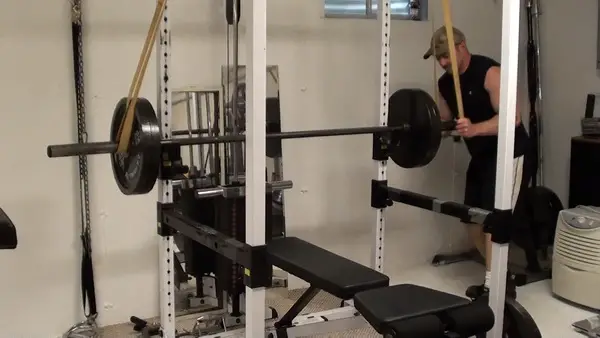 Reverse Band Bench Press...the IDEAL exercise for maintaining benching strength and power