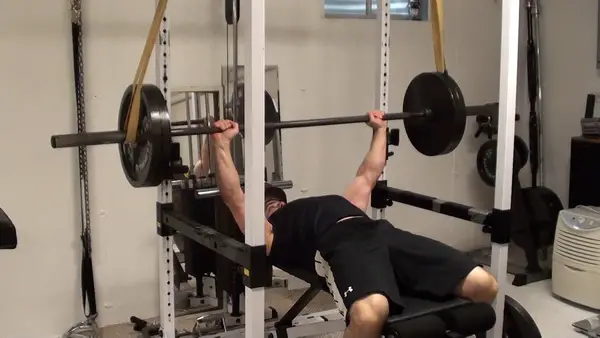 Reverse Band Bench Press...the IDEAL exercise for maintaining benching strength and power