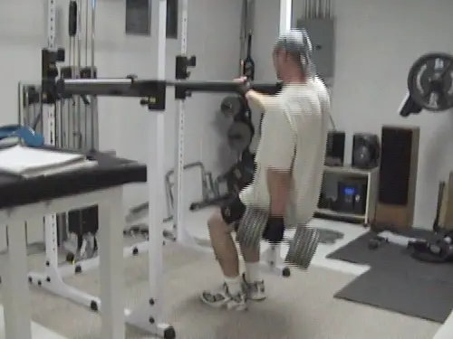 One-Arm Gripping Dumbell Squats...KILLER Full-Range Leg Training