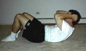 Top Position for the Abdominal Crunch