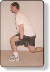 Glute training - lunging