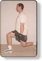 Glute training - lunging