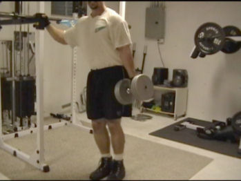 Side Dumbbell Abductions In Action
