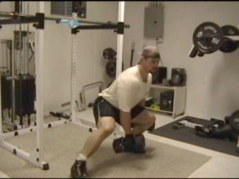 Dumbbell Side Lunges In Action