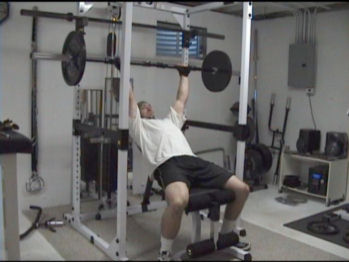 Football Bar Flat Bench Press