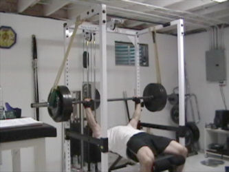 Reverse Band Bench Press