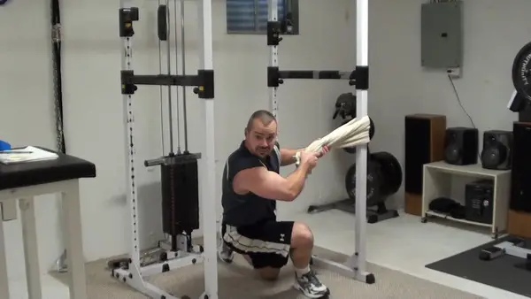 Towel Speedskater Squats  For Working the Adductors and Abductors