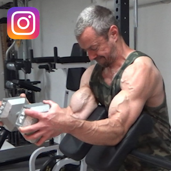 Dumbbell End Preacher Curls