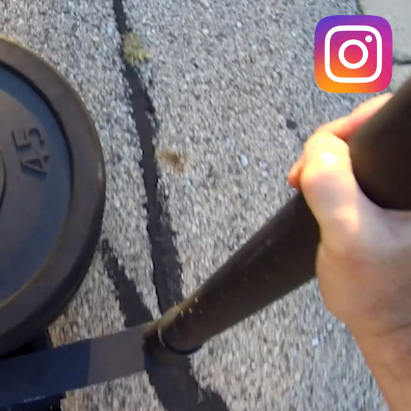 Rollerblading Pushing a 90 lb Sled