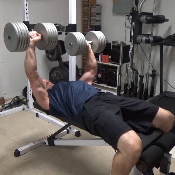 Dumbbell Ratchet Press Method to Get More Reps