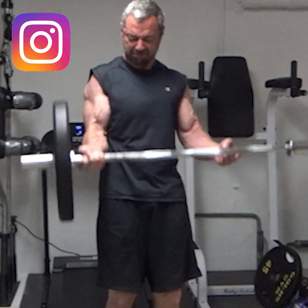 One-Arm EZ Bar Curls With Assist