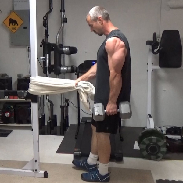 Single Leg Towel Pistol Squats