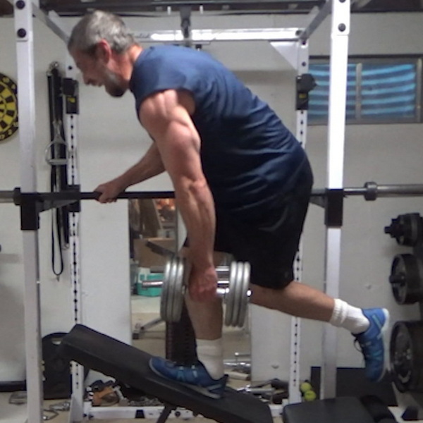 Stretch Down Single Leg Squats